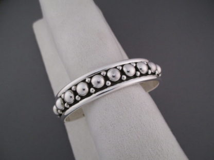 Sterling Silver Bracelet with Dots by Artie Yellowhorse