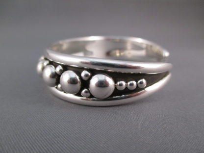 Sterling Silver Bracelet with Dots by Artie Yellowhorse