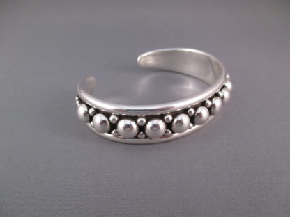 Sterling Silver Bracelet with Dots by Artie Yellowhorse