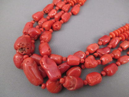 Four Strand Coral Necklace