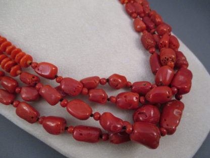 Four Strand Coral Necklace
