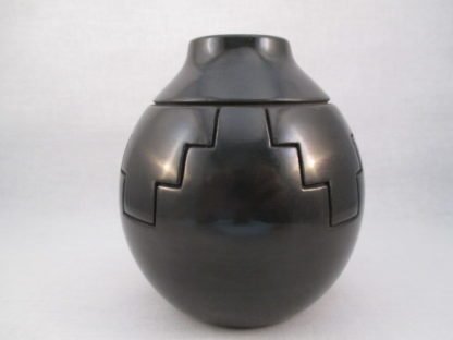 Jordan Roller Santa Clara Pueblo Pottery – Small Carved Jar