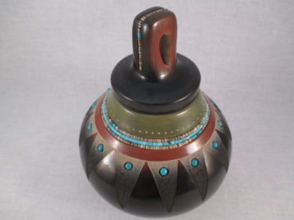 Lidded San Ildefonso Pueblo Pottery by Russell Sanchez