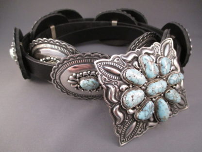 Dry Creek Turquoise Concho Belt by Darryl Becenti