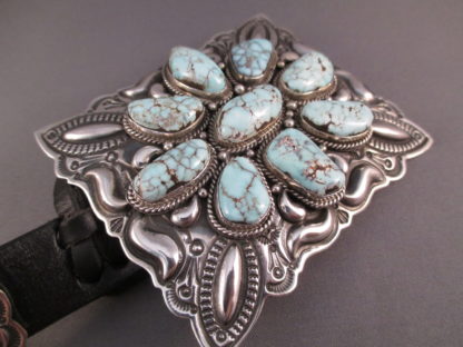 Dry Creek Turquoise Concho Belt by Darryl Becenti