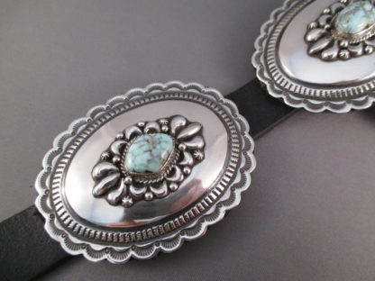 Dry Creek Turquoise Concho Belt by Darryl Becenti