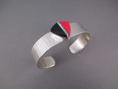 Inlay Cuff Bracelet featuring Rosarita by Duane Maktima