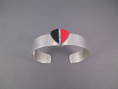 Inlay Cuff Bracelet featuring Rosarita by Duane Maktima