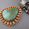 Royston Turquoise & Spiny Oyster Necklace (5 Strands)