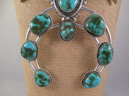 Squash Blossom Necklace with Royston Turquoise – Antique