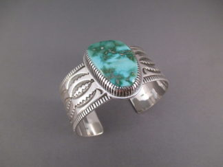 Royston Turquoise Cuff Bracelet by Navajo jewelry artist, Jennifer Curtis $1,595-