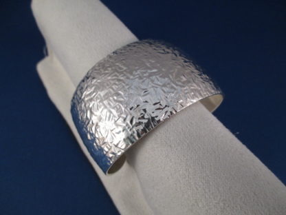 Artie Yellowhorse Hammered Sterling Silver Cuff Bracelet