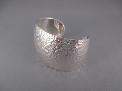 Artie Yellowhorse Hammered Sterling Silver Cuff Bracelet
