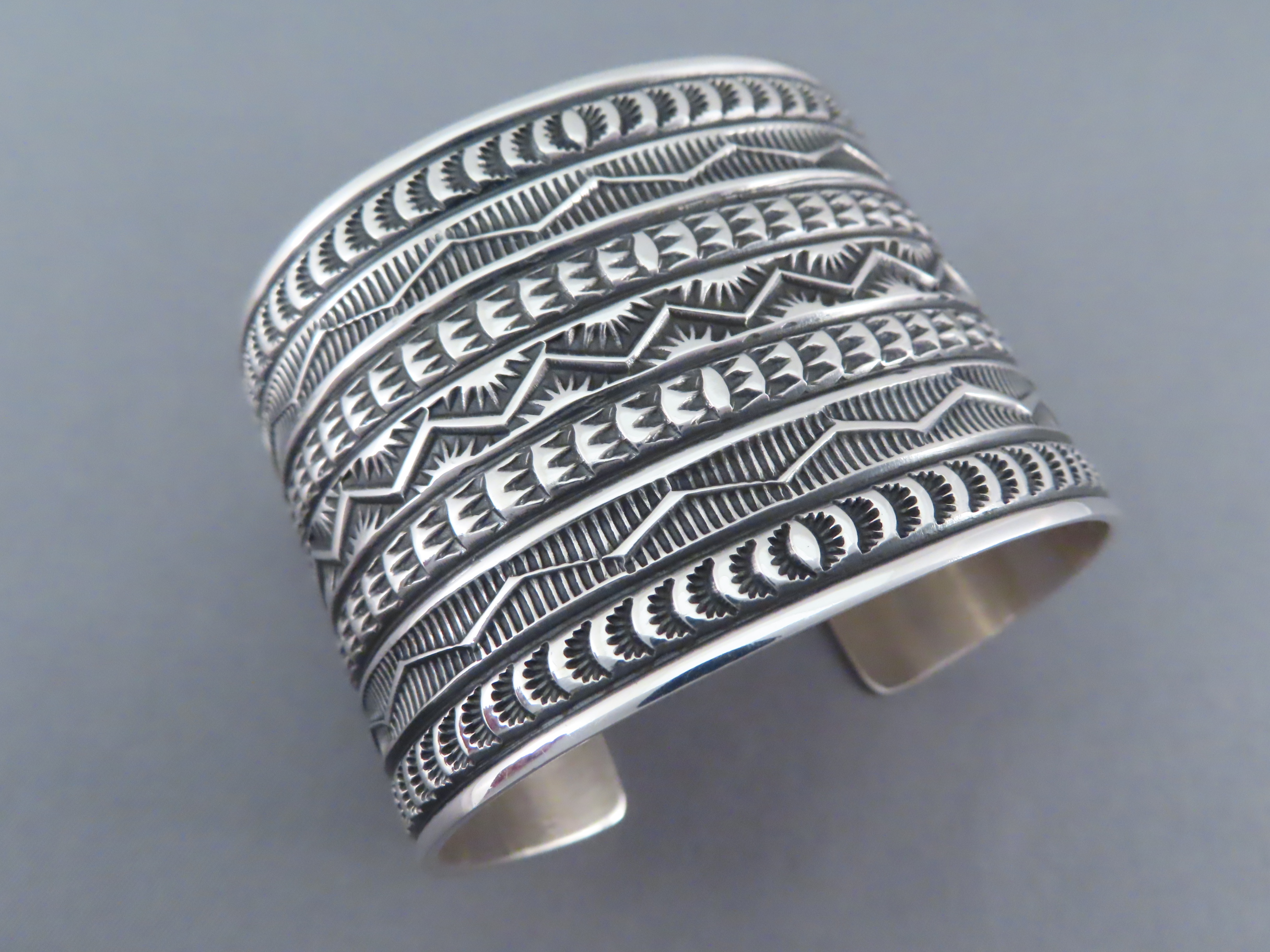 cuff bracelets Sunshine Reeves Sterling Silver Cuff Bracelet - Navajo Jewelry