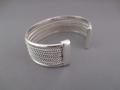Sterling Silver ‘Mesh’ Bracelet by Artie Yellowhorse