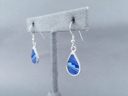 Multi-Stone Inlay Earrings with Lapis & Opal