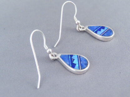 Multi-Stone Inlay Earrings with Lapis & Opal