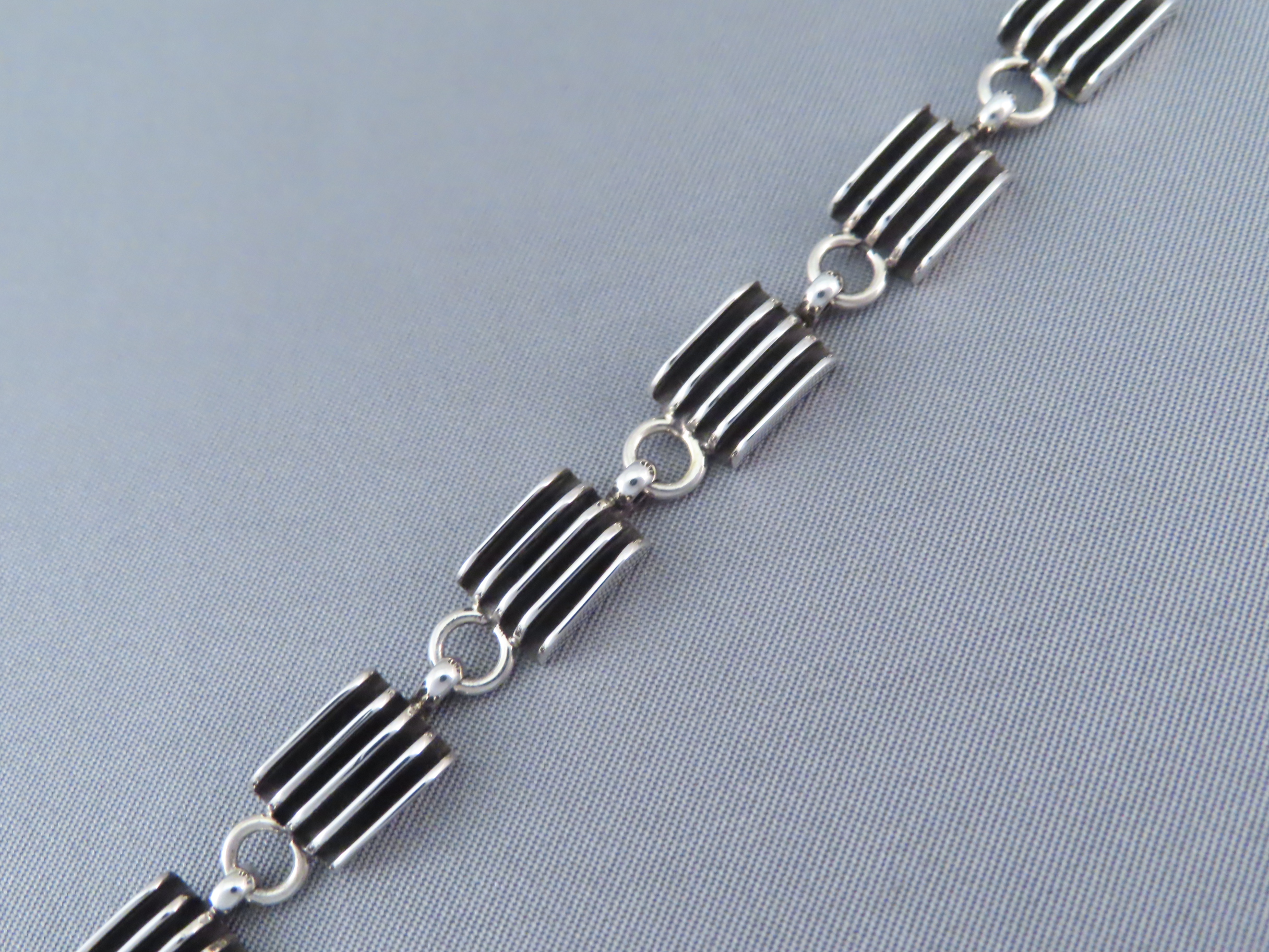Sterling Silver Link Bracelet by Francis Jones
