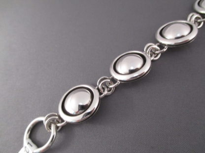 Sterling Silver Link Bracelet by Artie Yellowhorse (with ‘Domes’)