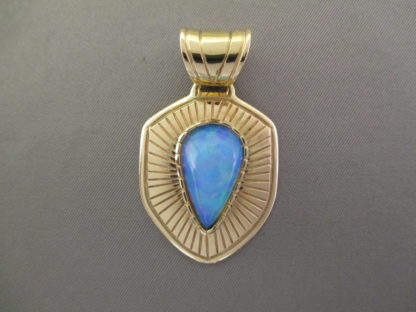 Opal Pendant in 14kt Gold by Jake Livingston