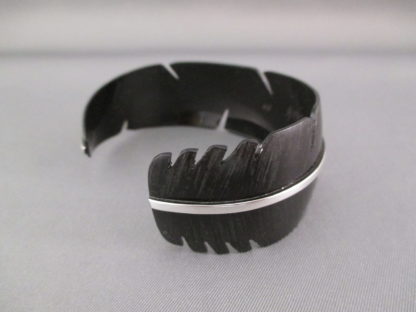 Feather-Shaped Cuff Bracelet by Michael Kirk