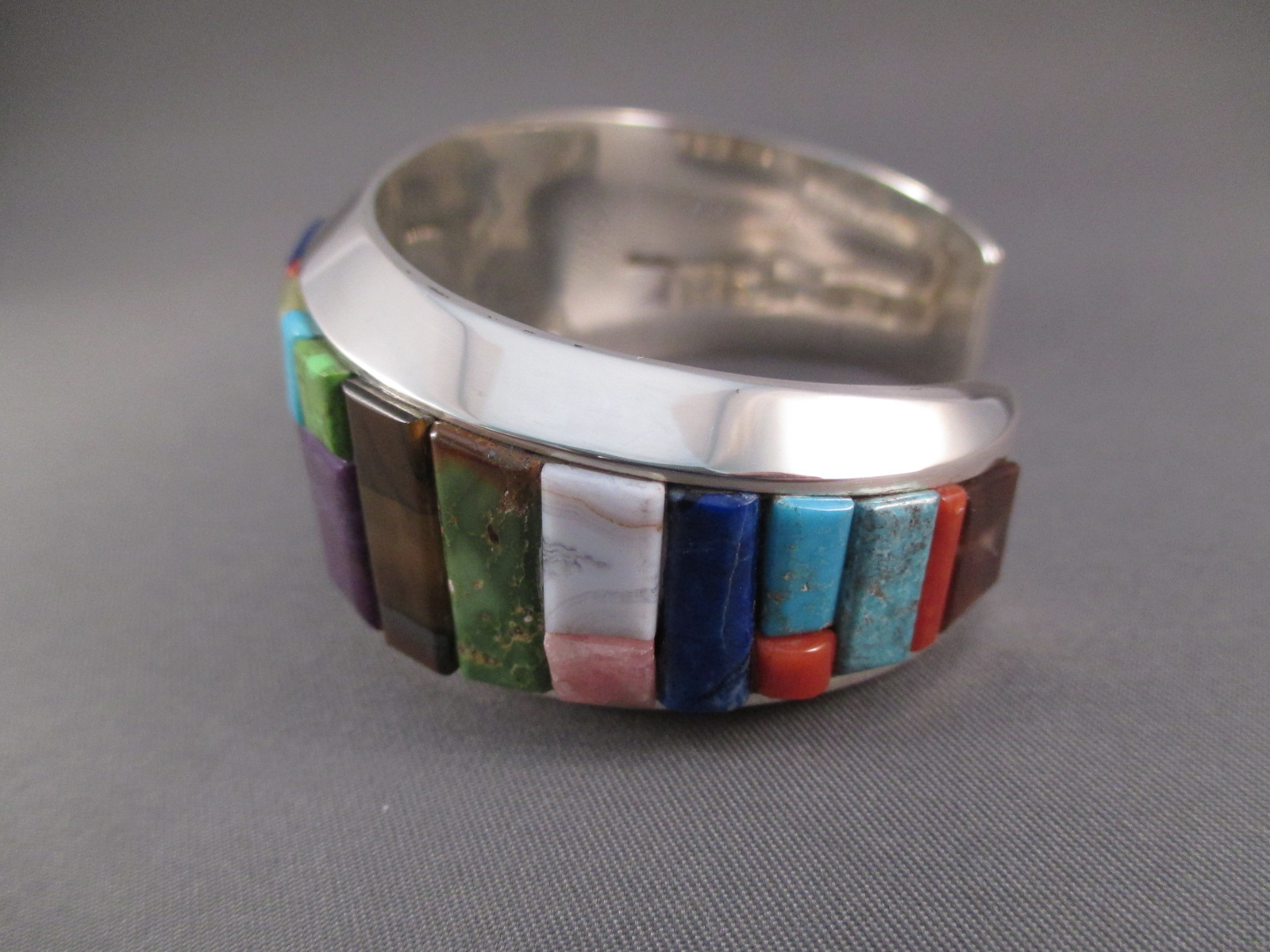 Ted Draper, Jr. Multi-Stone Inlay Cuff Bracelet | Inlay Jewelry
