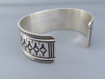 Large Sterling Silver Cuff Bracelet by Leonard Gene