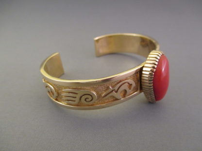 Coral & Gold Bracelet by Robert Taylor