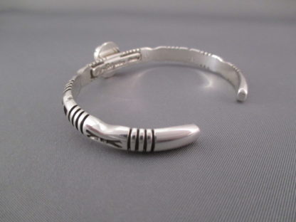 Coral & Sterling Silver Cuff Bracelet by Jay Livingston