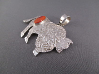 Sterling Silver Bison Pendant by Jack Tom