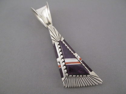 Sugilite Pendant – Leo Yazzie Inlay Pendant