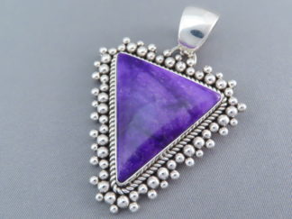 Larger Sugilite Pendant by Artie Yellowhorse