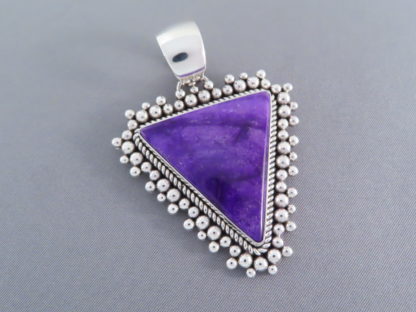 Larger Sugilite Pendant by Artie Yellowhorse