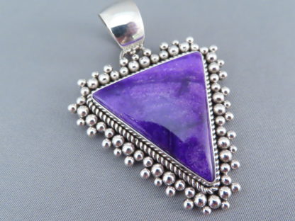 Larger Sugilite Pendant by Artie Yellowhorse