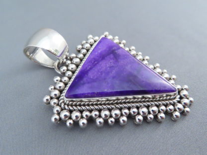 Larger Sugilite Pendant by Artie Yellowhorse