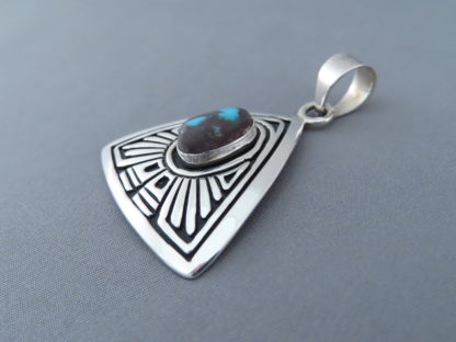 Smaller Bisbee Turquoise Pendant by Steven J. Begay