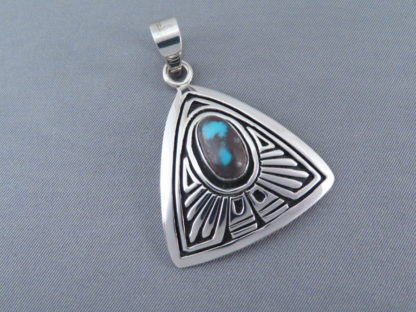 Smaller Bisbee Turquoise Pendant by Steven J. Begay