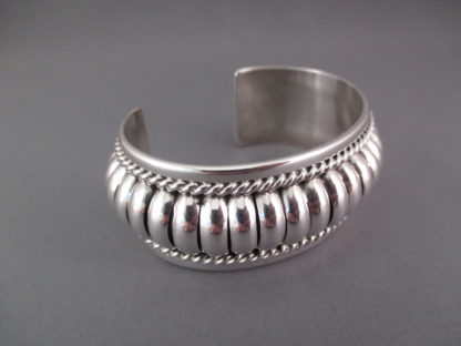 Sterling Silver Cuff Bracelet by Tom Charlie (Navajo)