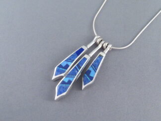 Opal & Lapis Inlay Pendant Necklace