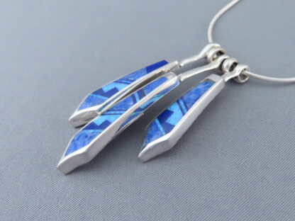 Opal & Lapis Inlay Pendant Necklace