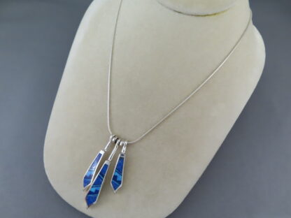 Opal & Lapis Inlay Pendant Necklace