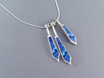 Opal & Lapis Inlay Pendant Necklace