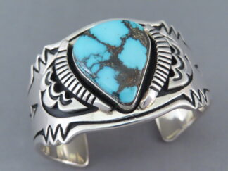 Lone Mountain Turquoise Bracelet by Steven J. Begay