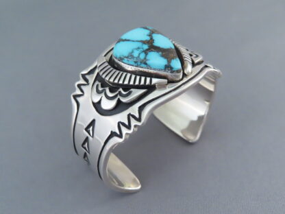 Lone Mountain Turquoise Bracelet by Steven J. Begay