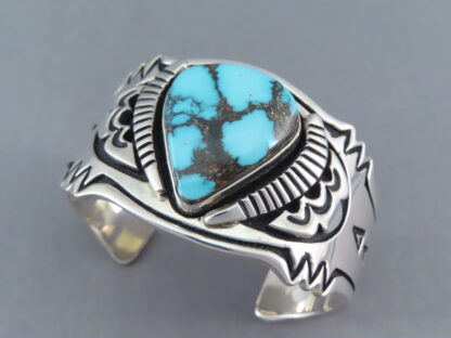 Lone Mountain Turquoise Bracelet by Steven J. Begay