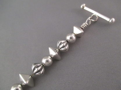Sterling Silver Bead Link Bracelet by Trent Lee-Anderson