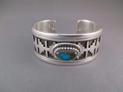 Sterling Silver & Bisbee Turquoise Cuff Bracelet by Andrew McCabe