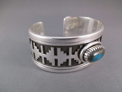 Sterling Silver & Bisbee Turquoise Cuff Bracelet by Andrew McCabe