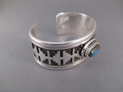 Sterling Silver & Bisbee Turquoise Cuff Bracelet by Andrew McCabe