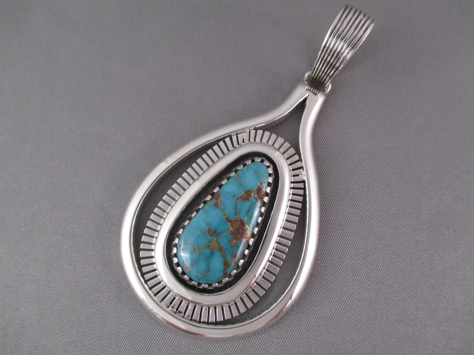 Allison Lee Fox Turquoise Pendant